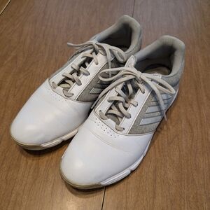 Adidas White and Gray Women's Athletic Golfing Shoes Size 7.5